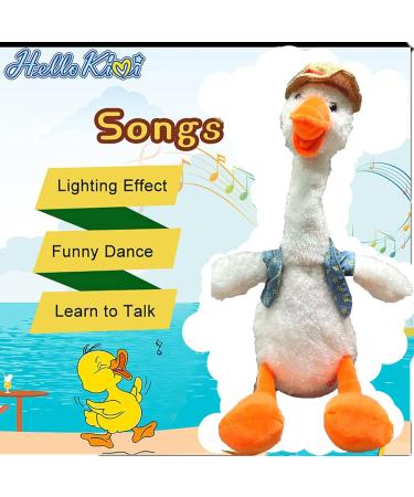 Dancing Duck Toy - Interactive Talking Singing Plush, USB Rechargeable - White Snowy Quacker for Endless Christmas Fun! - Buy Online on SooperMarket.com