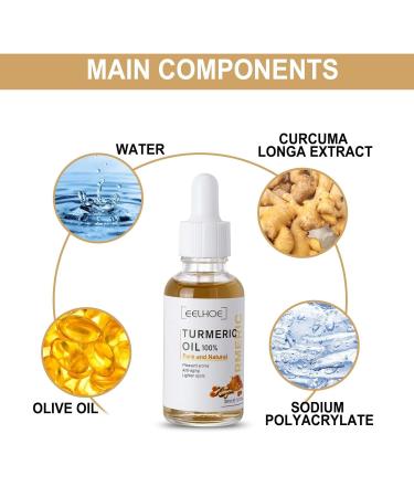 2 Pack Turmeric Dark Spot Corrector Serum - Natural Face Serum for Dark Spots Moisturizing & Repair (30ml) | Best Skin Care Solution - Buy Online on SooperMarket.com