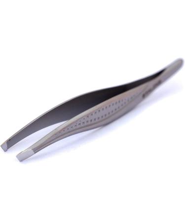 Staleks P-12 Eyebrow Tweezers with PVC Case | Precision Plucking Tool | 9.5 cm Length | International Shipping Available - Buy Online on SooperMarket.com