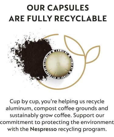 Nespresso Capsules VertuoLine Vanizio / Vanilla Custard Pie Medium Roast Coffee 30 Count Coffee Pods Brews 7.8 oz - Buy Online on SooperMarket.com
