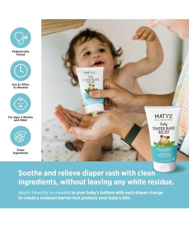 Maty's Baby Essentials Kit: Petroleum-Free Chest Rub, Diaper Rash Relief, USDA Cough Syrup - Clean Alternatives for Newborns - Buy Online on SooperMarket.com