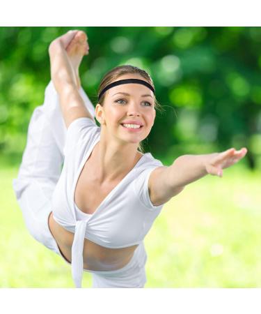 Elastic Sports Headbands - Thick Non-Slip 4 Pack for Women & Men | Durable Comfortable & Stylish - Buy Online on SooperMarket.com