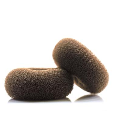 AJOY 2 Pcs Large Bun Maker Donut Sock Bun Form for Long Hair 3.3-3.6 Inch Brown - Ideal for Ballet, Girls, Women, Dance - Buy Online on SooperMarket.com