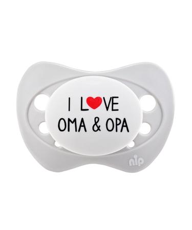 Limited Edition Nip Pacifier Set for Dads Grandmas & Grandpas - 2 Silicone Pacifiers with Protective Cap Size 1 - Ideal for International Shipping - Buy Online on SooperMarket.com