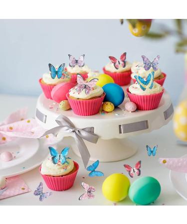 Shop 40 Edible Butterflies for Cake Decoration | Tortendeco Edible Tart Decorations - Buy Online on SooperMarket.com