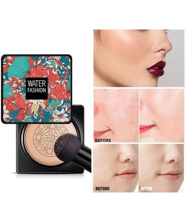Lovelycat Mushroom Head Air Cushion CC Cream Concealer Foundation Stick Moisturizing Concealer Lasting Brightening Liquid Foundation for All Skin Even Skin Tone Makeup Base For Hides Face (A-natural) - Buy Online on SooperMarket.com