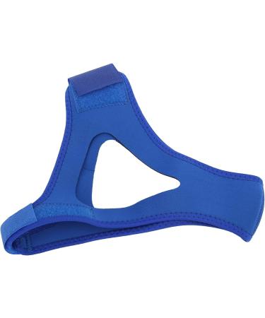 Blue Adjustable Anti-Snoring Chin Strap with Breathable Jaw Support Belt - Buy Online on SooperMarket.com