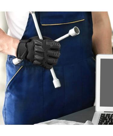 YOSUNPING Full Finger Tactical Gloves - Touchscreen, Motorcycle, Hiking, Cycling, Climbing - Black - Large - Buy Online on SooperMarket.com