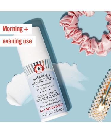 First Aid Beauty Ultra Repair Face Moisturizer 1.7 Oz - Hydrating Lightweight Lotion for All Skin Types - Buy Online on SooperMarket.com