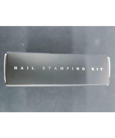 EBANKU Double Sided Nail Stamper Kit with Gel Polish - French Tip Nail Stamping Set for Home DIY Salon - Buy Online on SooperMarket.com