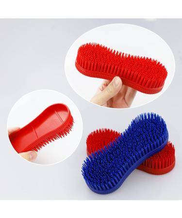 2 Pcs Silicone Horse Cleaning Grooming Brush Horse Grooming Brush Equestrian Massage Tool for Horse Grooming Care - Buy Online on SooperMarket.com