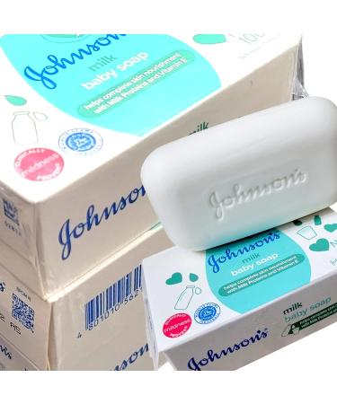 Johnson's Baby Soap Milk Protein 75g (Pack of 3) - Gentle Cleansing for Baby's Delicate Skin - Buy Online on SooperMarket.com