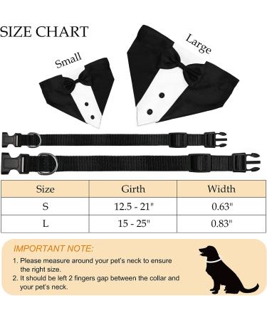 GOYOSWA Dog Tuxedo Suit with Bow Tie for Wedding & Special Occasions | Adjustable Formal Costume for Small, Medium, Large Dogs (Large Neck 15-25) - Buy Online on SooperMarket.com
