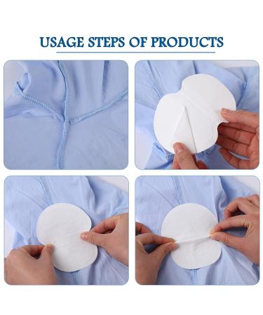 60 Pcs Pure Cotton Armpit Sweat Pads for Women and Men - Disposable, Comfortable, Extra Adhesive - Sweat Absorption - Non Visible - Unflavored - Buy Online on SooperMarket.com
