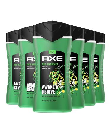 AX 3-in-1 Shower Gel & Shampoo for Men | Anti-Hangover Freshness | Dermatologically Tested | 6x250ml Fruity Pack - Buy Online on SooperMarket.com