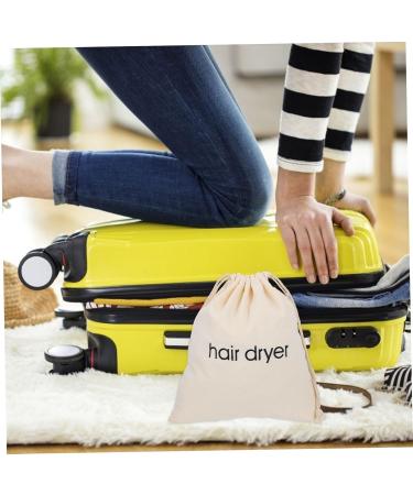Gogogmee 2pcs Hair Dryer Storage Bag Toiletry Hair Dryer Dust Bag Pouches Store Blowdryer Bag Fabric Beige - Buy Online on SooperMarket.com
