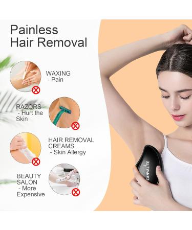 Canvalite Crystal Hair Remover - Nano Hair Remover for Painless Peeling | Fast & Simple Hair Removal for Women & Men (1 Piece) - Buy Online on SooperMarket.com