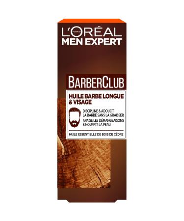 L'Or al Men Expert BarberClub men's oil with essential cedarwood 30 ml 1 piece Beard Oil Long & Face 30 ml