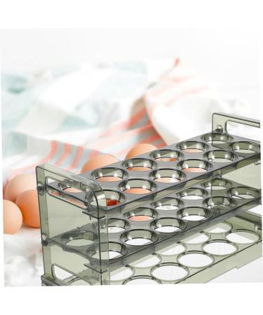 COOLHIYA Egg Cartons Egg Carton Eggs Fridge Door Egg Holder Egg Holder for Fridge Door Egg Stand Storage Box Side Door Green 31.00X17.50X10.50CM - Buy Online on SooperMarket.com