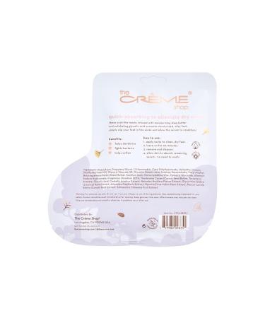 Moisturizing Foot Mask Set | The Cr me Shop Cozy Treats | Deep Hydration with Shea Butter & Glycolic Acid | Silky-Smooth Feet - Pack of 3 - Buy Online on SooperMarket.com