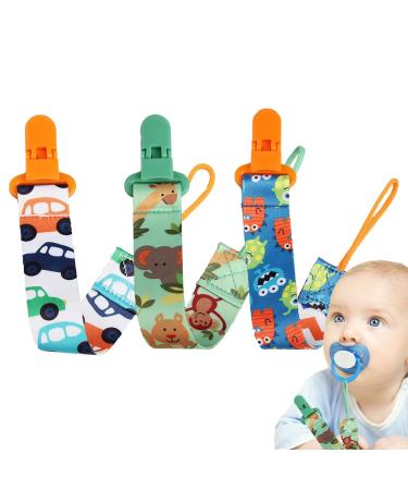 Yatlouba baby pacifier clips-pacifier clamps made of fabric |Pacifier ligaments stay on the spot good fixed effects for bite toys for children children girls babies