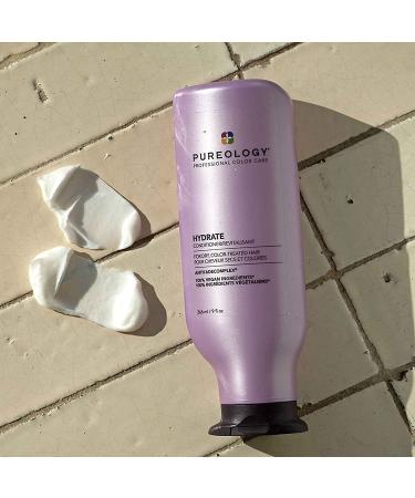 Pureology Hydrate Moisturizing Conditioner - Sulfate-Free & Vegan | 9 Fl Oz | For Medium to Thick Color Treated Hair - Buy Online on SooperMarket.com