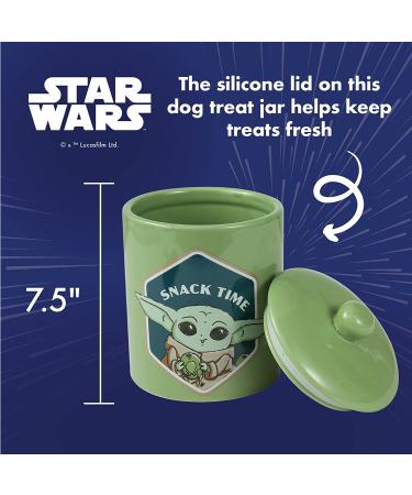 Star Wars Ceramic Dog Treat Jar with Lid - Pet Treat Container and Food Storage - Dog Canister for Treats - 7.3 x 5.1 inches - Buy Online on SooperMarket.com