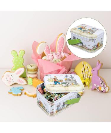 ABOOFAN 1pc Box easter tote mini bunny tinplate biscuit case metal Easter Candy Case Toy Jewelry Box child - Buy Online on SooperMarket.com