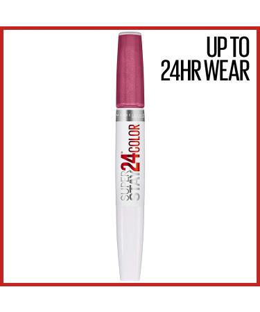 Maybelline Super Stay 24-Hour Liquid Lipstick in Wear On Wildberry Mauve Pink - Long Lasting Color with Moisturizing Balm - 0.05g - Buy Online on SooperMarket.com