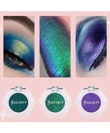 Holographic Glitter Eyeshadows Highly Colored Eye Shadow Multichrome Eyeshadows Makeup Cosmetics Eye Shadow Plate Multi-Dimensional Eye Makeup Eyeshadow for Women Girls 1pcs # 11 - Buy Online on SooperMarket.com