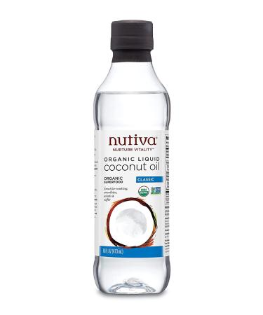 Nutiva Organic Coconut Oil 16 fl oz (473 ml)