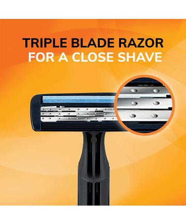 BIC Comfort 3 Men's Disposable Razors - Ultra-Soothing Shave with 3 Blades - 8 Count (Pack of 3) - Buy Online on SooperMarket.com
