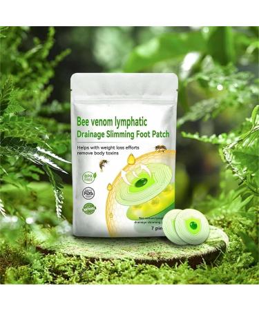 LUKMLCA Bee Venom Lymphatic Drainage Slimming Foot Patch LUKMLCA Bee Venom Foot Patch Bee Venom Lymphatic Drainage & Slimming Patches Effective Feet Health Patches for Foot and Body Care (1 Bag) - Buy Online on SooperMarket.com