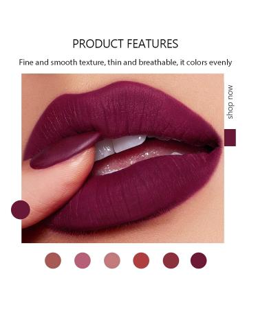 CCbeauty Matte Lipstick Set - 6 Colors Waterproof Long Lasting Nude Lip Stick Gift for Her - Mothers Day Gift Set - Buy Online on SooperMarket.com