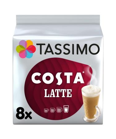Tassimo Costa Latte Coffee Pods 1x 8