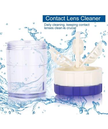Portable Contact Lens Cleaner - Mini Washing Tank with Cute Bag - Easy Travel Turbine Cleaner (Blue) - Buy Online on SooperMarket.com