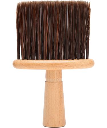 Large Barber Hair Cutting Brush with Wooden Handle Barber Face Brush for Face Neck Duster Hair Cutting Accessories (Brown) - Buy Online on SooperMarket.com