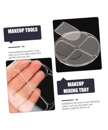 Buy 2 Sets Acrylic Powder Chassis Color Mixing Plates - Essential Makeup Mixing Trays for Women | Foundation Palette & Lipstick Tools - Buy Online on SooperMarket.com