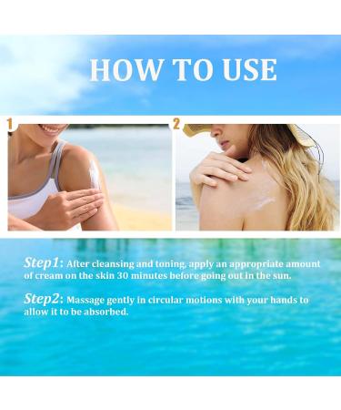Trendyfave Sunscreen SPF 50+ Sun Cream For High Sun Protection Ultra Light UV Protetion Suncream Long-Lasting Anti-Sweat Anti-Eye Stinging Sensitive Skin Travel Size 50g - Buy Online on SooperMarket.com