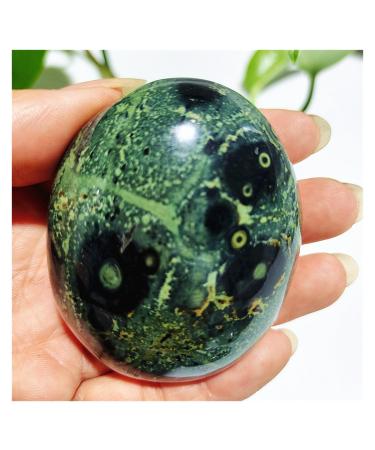 Natural Crystal Rough India Crystals Natural Stone Peacock Eye Palm Spiritual Yoga Exercise Feng Shui Crystal Room Ornament (Color : 130-140g)