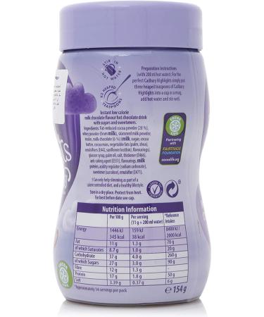 Cadbury Highlights Hot Chocolate Powder 154g - Buy Online on SooperMarket.com