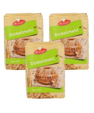 Spelled flour type 630 by Frießinger M hle for the oven 3x1kg wood stove or bread maker.Free dough card from Migase spelled flour 630