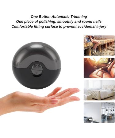Electric Automatic Nail Clipper Nail Scraps Storage Adjustable Speed Modes Dual Function Portable and Compact for Children and the Elderly (Black) - Buy Online on SooperMarket.com