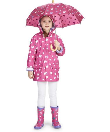 12 Years Hatley Girls' Sweethearts Colour Changing Raincoat | Waterproof Jacket - Buy Online on SooperMarket.com
