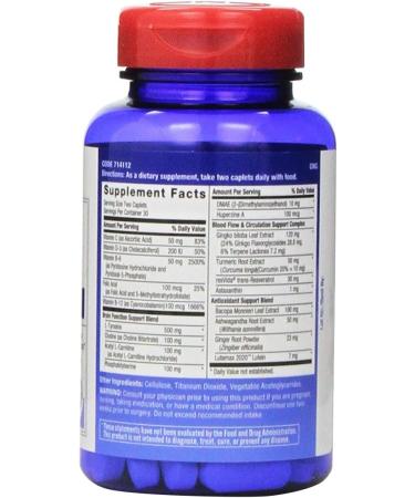 GNC Brain Health Formula - 60 Caplets | Supports Memory Function - Buy Online on SooperMarket.com