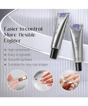 Buy Aokitec 60ml Nail Extension Gel (Diamond Violet) - UV Nail Polish for Salon & DIY | Best Acrylic & False Nail Assembly Gel - Buy Online on SooperMarket.com