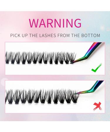 40D Individual Cluster Eyelashes for Extensions - 0.07 D Curl Mix 15-20mm - Perfect for Beginners | Artificial Eyelashes - Buy Online on SooperMarket.com