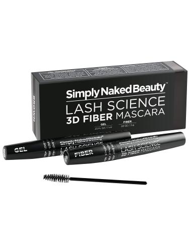 3D Lash Fiber Mascara Dark Brown - Water Resistant Lengthening Tubing Mascara for Volume - Non Toxic Hypoallergenic - Buy Online on SooperMarket.com