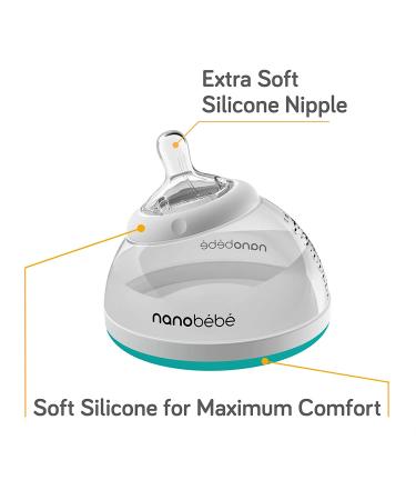 Nanobebe Transition Bottle Stage 2 Teal 3 Pack 8 oz (240 ml) Each - Buy Online on SooperMarket.com