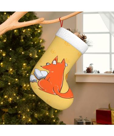 YYHHAOFA Sunflower Seeds and Foxes Christmas Decorative Stockings : Soft Light and Tactile Suitable for Christmas Halloween - Buy Online on SooperMarket.com